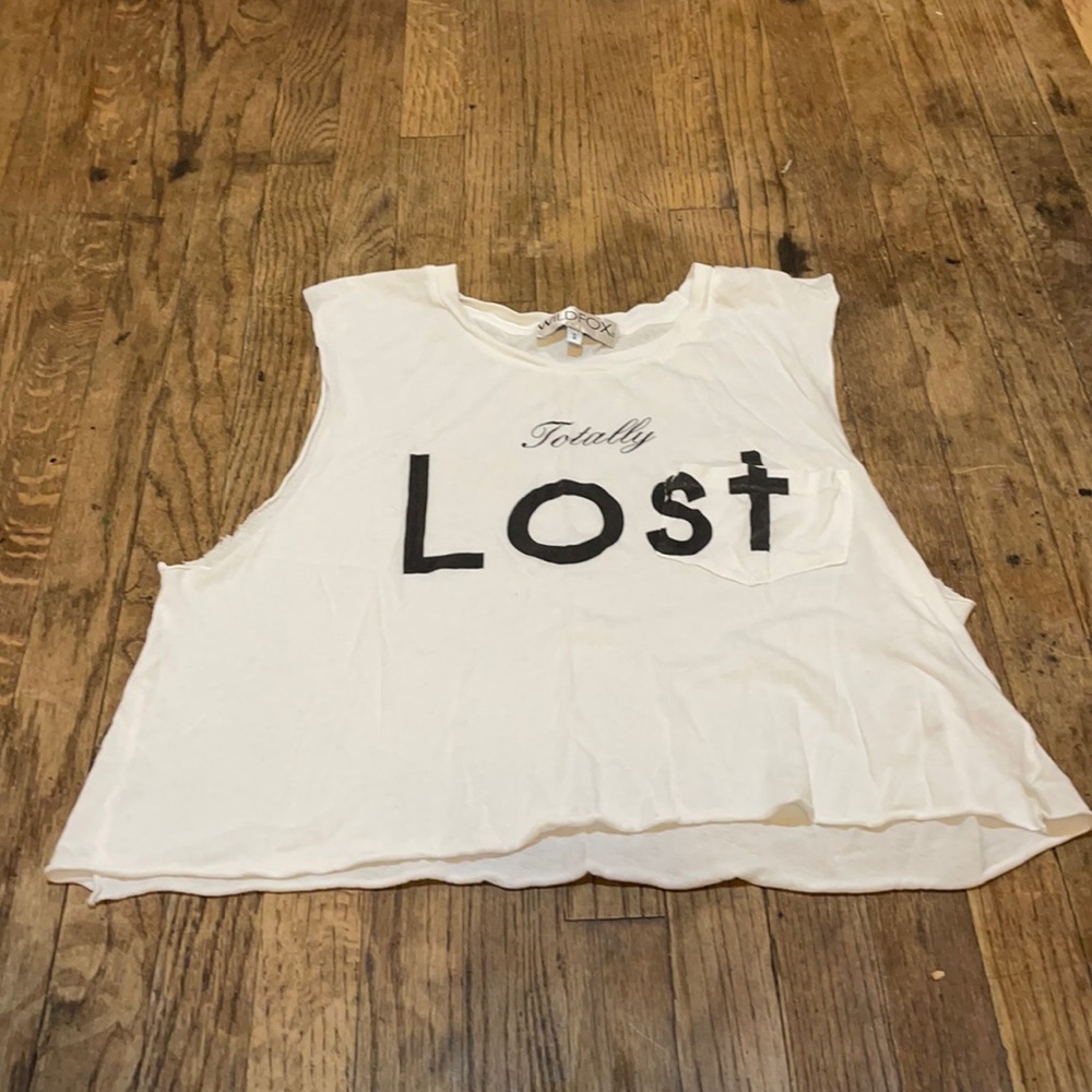 Wildfox Cropped Muscle Tee